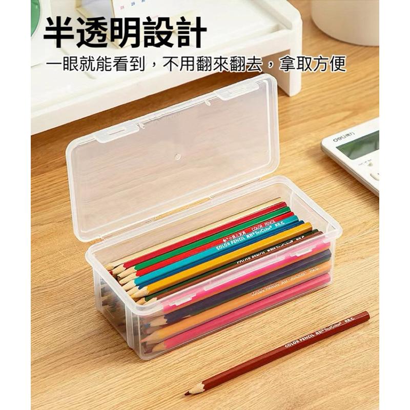 【台灣現貨】收納盒 文具收納盒 透明收納盒 飾品收納盒 抽屜收納盒 小物收納盒 長型收納盒 飾品盒 盒子 筆盒 小物-細節圖4