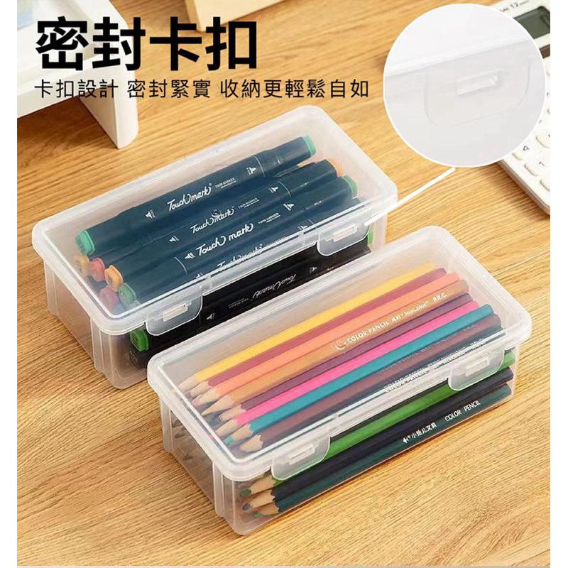 【台灣現貨】收納盒 文具收納盒 透明收納盒 飾品收納盒 抽屜收納盒 小物收納盒 長型收納盒 飾品盒 盒子 筆盒 小物-細節圖6