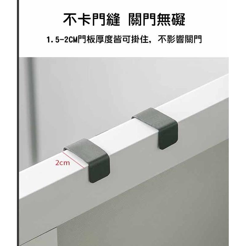 【領卷免運】廚房掛勾 門後掛勾 免打孔 掛鉤 掛鈎 廚櫃門後掛勾 門後鈎 收納掛勾 門板掛勾 浴室掛勾 衣帽鉤金屬掛鈎-細節圖4