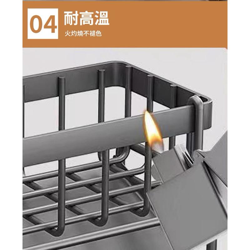 【水槽收納架】瀝水架 廚房瀝水架 水槽瀝水架 置物架 海綿瀝水 水槽置物架 菜瓜布架 瀝水盤 洗手臺置物架 瓶罐收納架-細節圖5