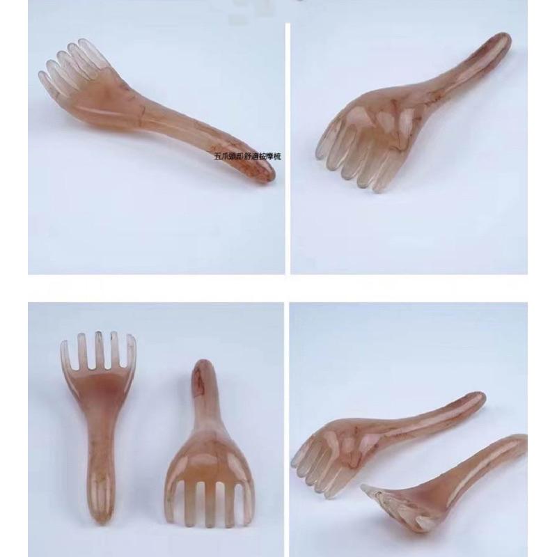 【台灣現貨】五抓按摩器 按摩梳 刮痧板 經絡按摩 頭皮按摩 撥筋棒 穴道按摩 按摩板 頭部腳底按摩 按頭神器-細節圖4