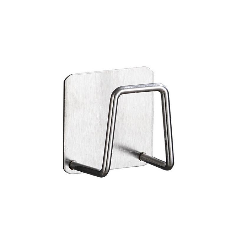 【領卷免運】不鏽鋼海綿瀝水架 菜瓜布架 海綿架 水槽置物架 收納架 掛勾 萬用置物架 廚房置物架 浴室 海綿架無痕掛勾.-細節圖2