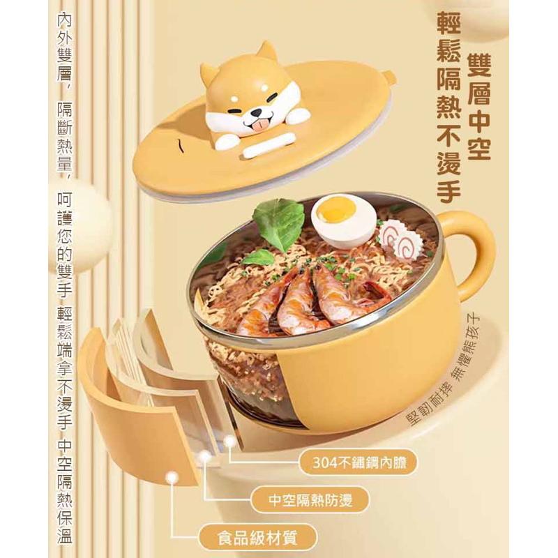 【領卷免運】泡麵碗 304不鏽鋼 瀝水泡麵碗 隔熱碗 防燙碗 追劇碗 可瀝水 不鏽鋼碗 餐碗 大碗公 湯碗 碗 宿舍必備-細節圖3