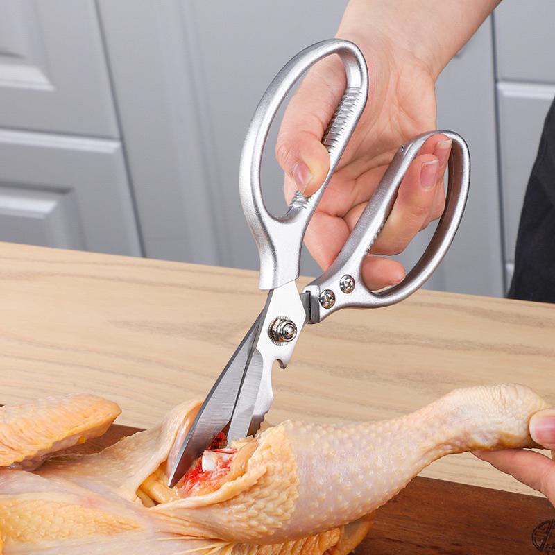 不鏽鋼剪刀 萬用大力剪 熟食剪刀 不銹鋼廚房剪刀 雞骨剪 烤肉剪刀 廚房剪刀 剪刀 開瓶器 萬用剪刀 廚具.-細節圖2