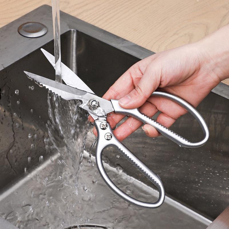 不鏽鋼剪刀 萬用大力剪 熟食剪刀 不銹鋼廚房剪刀 雞骨剪 烤肉剪刀 廚房剪刀 剪刀 開瓶器 萬用剪刀 廚具.-細節圖6