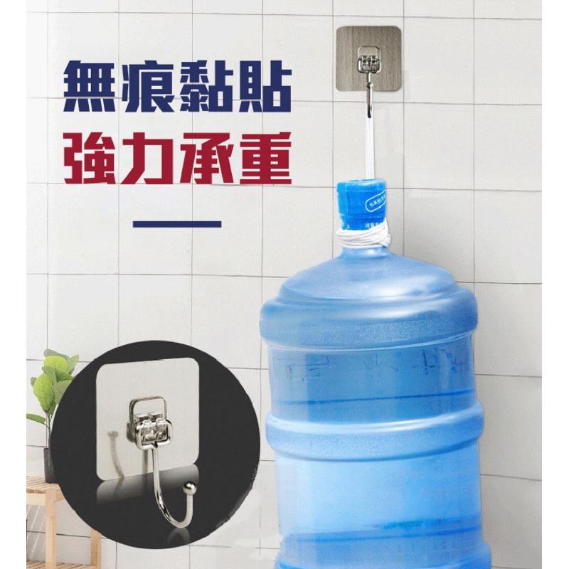 【領卷免運】不鏽鋼掛鈎 掛鉤 掛勾  無痕掛勾 強力掛勾 免打孔 掛 鐵鉤 勾  拖把 掛架 大掛鈎 黏貼掛勾防水掛勾.-細節圖3