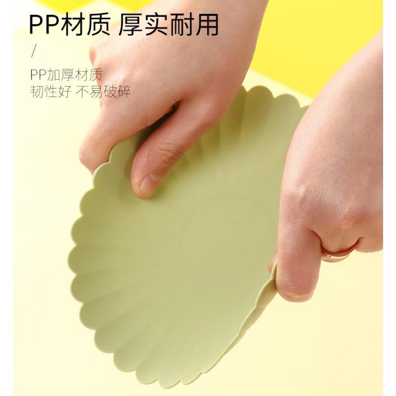 盤子 餐盤 圓盤 淺圓盤  零食盤 水果盤 點心盤 盤子 蛋糕盤 菜渣盤 菜盤 塑膠盤 耐摔盤 骨頭盤 小盤子 花邊 盤-細節圖4