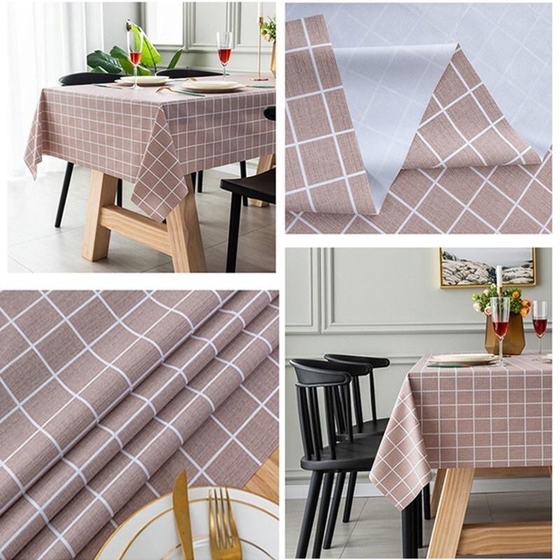 【領卷免運】格子桌巾 桌布 大桌巾 餐墊 桌墊 隔熱墊 PEVA桌布 防水防油 易清洗 防刮 野餐墊🔥現貨🔥大尺寸.-細節圖3