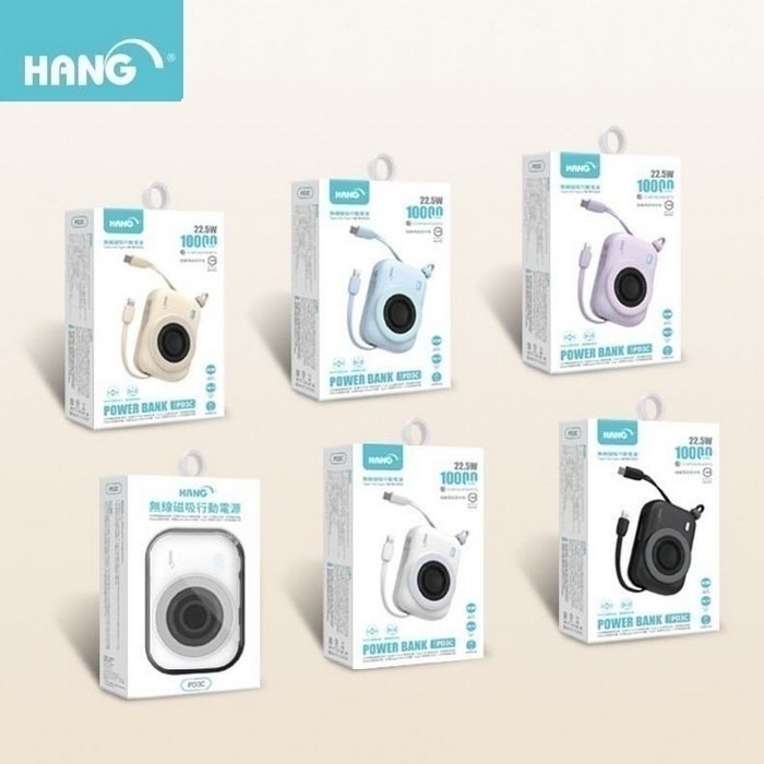HANG-PD3C無線磁吸自帶雙線10000mAh行動電源-細節圖10