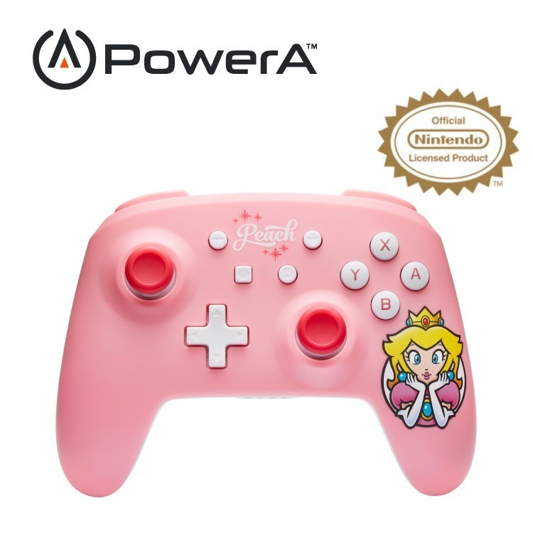 [團購商品] PowerA 任天堂官方授權 無線遊戲手把限量款 碧姬公主夢幻粉-細節圖5