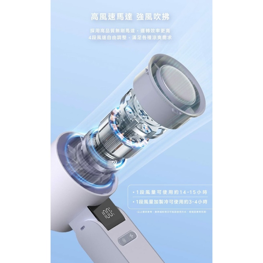 LaPO制冷高速可折疊随身風扇-細節圖6