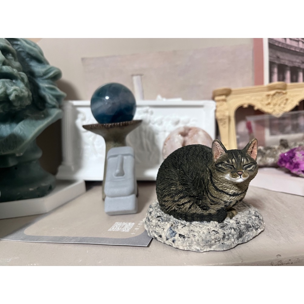 𝙷𝚞𝚒.𝟷𝟿𝟾𝟽高雄手作〘擴香石〙瞌睡貓-細節圖2