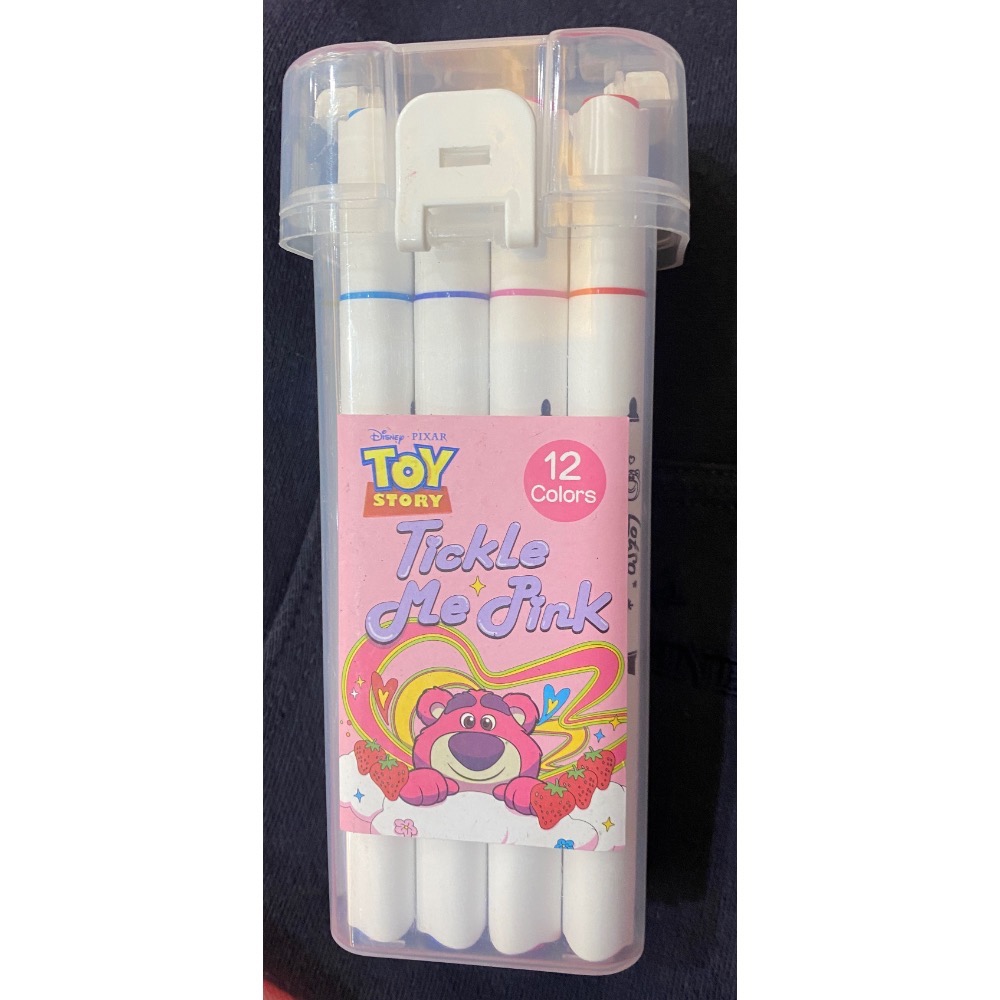 正版👍迪士尼｜玩具總動員｜熊抱哥｜12色麥克筆-細節圖3