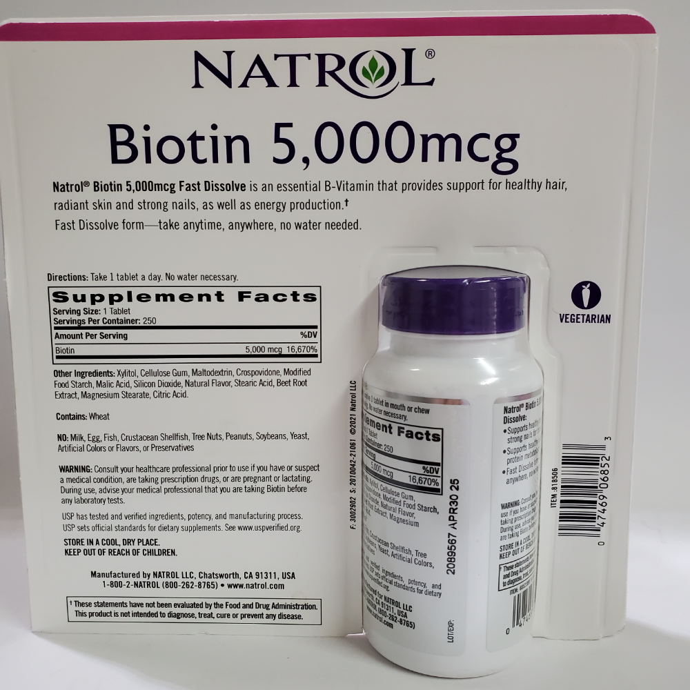 Natrol biotin Beauty 生物素-細節圖2