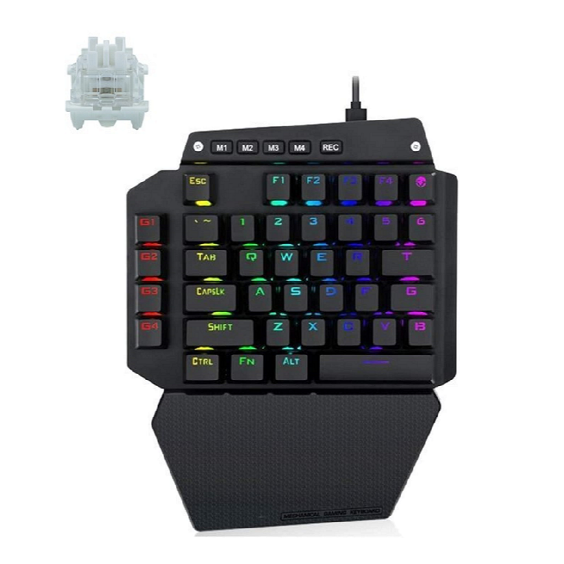 e元素 K700 單手鍵盤 機械鍵盤 青紅茶黑軸可選 鍵鼠轉換器 壓槍鼠 壓槍宏 輔助瞄準 XIM-規格圖5