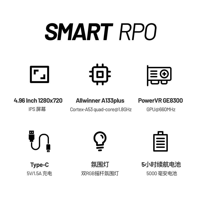 TRIMUI Smart PRO 復古街機 Linux掌機 4.96吋 IPS螢幕 月光寶盒 懷舊遊戲-細節圖5