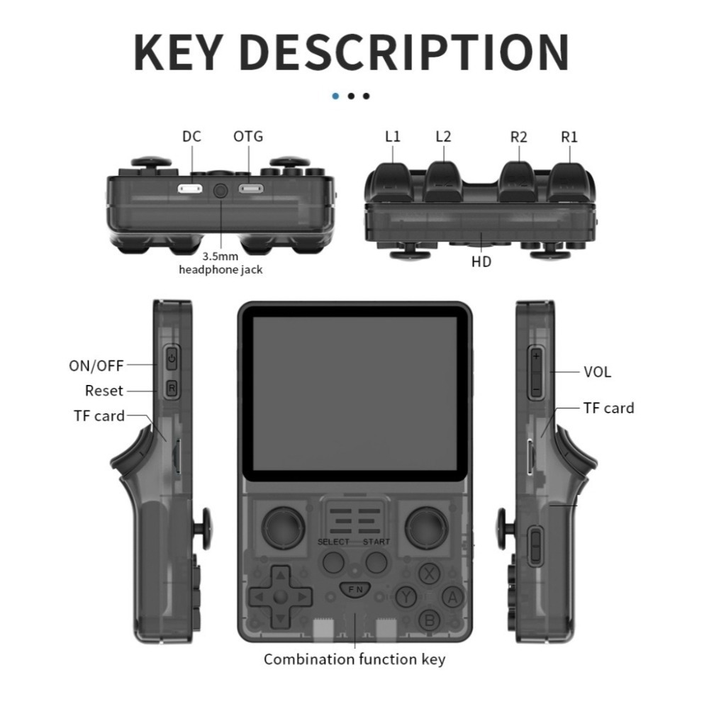 全新上市 霸王小子 RGB20S IPS 3.5吋螢幕 開源掌機 四核心 掌上型遊戲機 復古電玩 大型電玩 街機遊戲-細節圖6