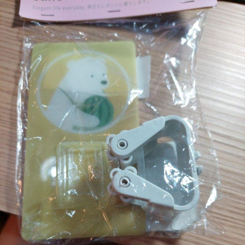 Daho萌趣無痕壁貼式懸掛器 北極熊拖把掃把可掛-細節圖3