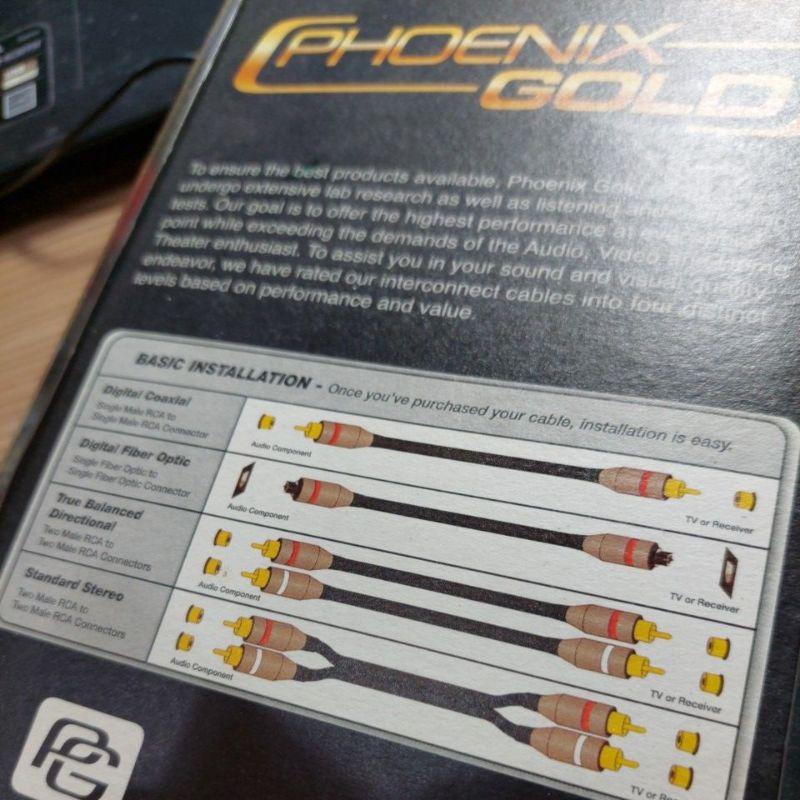 美國進口全新 Phoenix Gold 光纖數位音頻線音源線光纖線 光纖音源線 數位光纖音源線 喇叭線6米-細節圖2