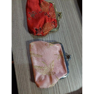 紅色粉色復古風 中國風 零錢包 飾品包 收納包 小錢包