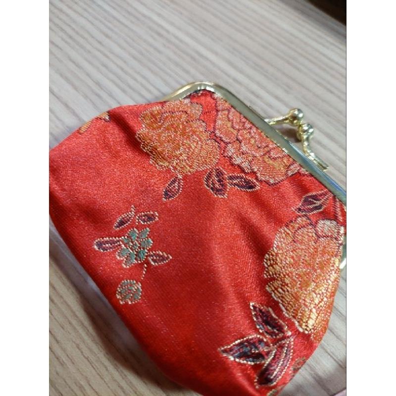 紅色粉色復古風 中國風 零錢包 飾品包 收納包 小錢包-細節圖3