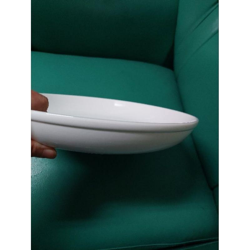 12吋極簡白色陶瓷深盤超大盤子30公分深圓盤羹盤大菜盤深盤圓盤北歐簡約餐盤台灣現貨-細節圖3