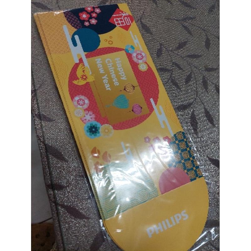 Philips  飛利浦 加大厚質鮮豔活潑花鳥招福新年快樂  紅包袋 6入/袋-細節圖2