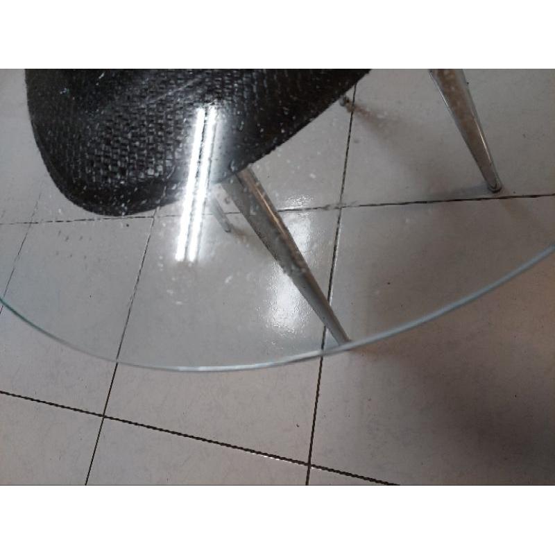 二手50公分大圓形玻璃片圓型玻璃 藝術創作佈置造型-細節圖2