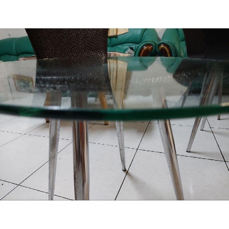 二手50公分大圓形玻璃片圓型玻璃 藝術創作佈置造型-細節圖3