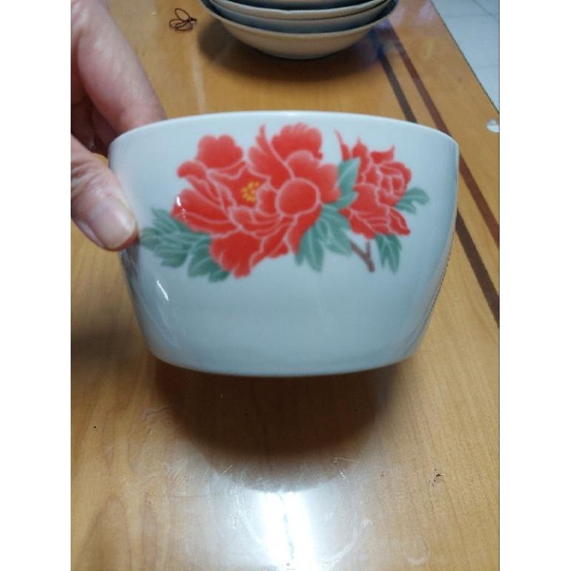 豐山陶器懷舊大牡丹湯碗碗公-細節圖3