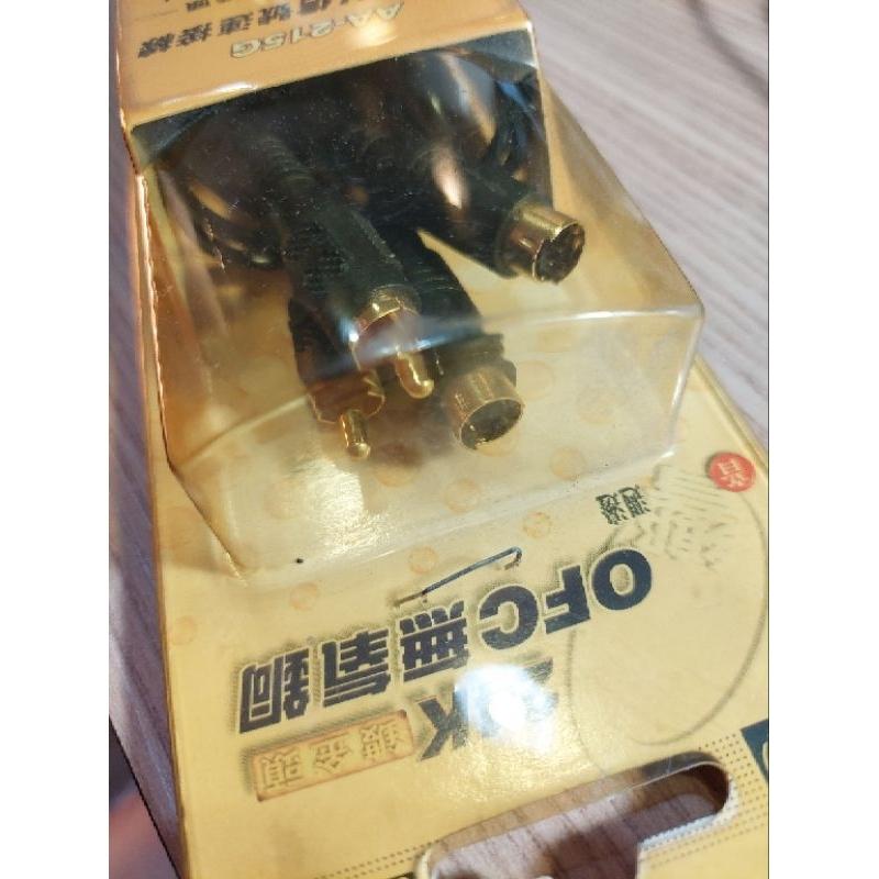 KOKA 24K鍍金頭迷你AV信號連接線AA-215G 3.5mm av鍍金插頭3x梅花鍍金插頭 1.8M-細節圖2