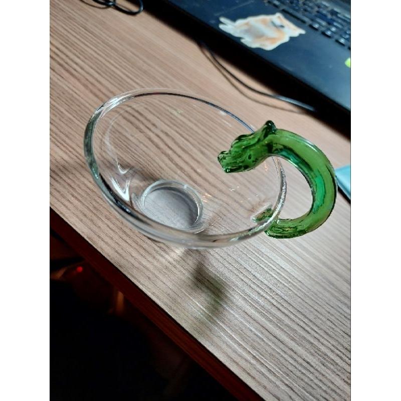 綠色玻璃祥龍把手茶濾加厚茶漏濾網功夫茶具配件家用濾茶器-細節圖2