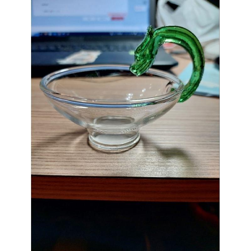 綠色玻璃祥龍把手茶濾加厚茶漏濾網功夫茶具配件家用濾茶器-細節圖3