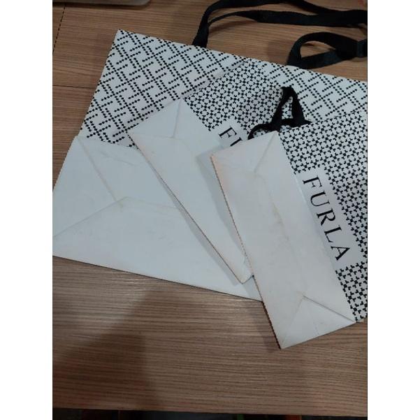 FURLA 名牌精品禮品袋手提袋購物袋包裝手提袋紙袋-細節圖2