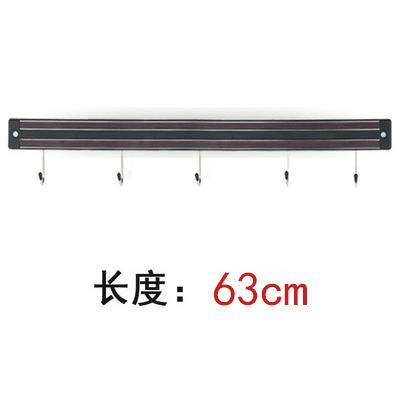 現貨60公分有6掛勾 304釘牆式不銹鋼磁石刀架廚房掛式創意磁性磁力刀架刀座吸鐵石菜刀具架(台灣出貨)-細節圖2