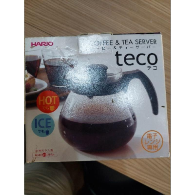 HARIO 日本製耐熱玻璃咖啡壺泡茶壺1000ml TC-100B