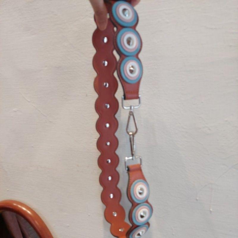 圓圈彩色皮革可愛腰帶鉚釘 S／M可-細節圖3