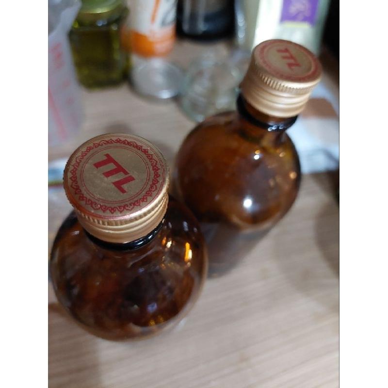 台酒95%酒精用剩的咖啡色玻璃空罐-細節圖2