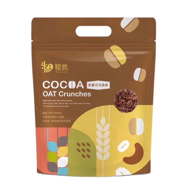 【宸欣商行】粗味 多穀燕麥餅 香濃可可燕麥 1袋/10小包 非油炸 燕麥酥 安心點心 知名飯店點心-規格圖1