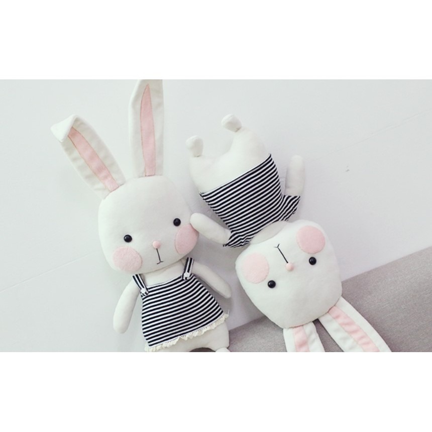 兔兔布偶 diy 兔玩偶 手工 交換禮物 娃娃-Fun手作-細節圖2