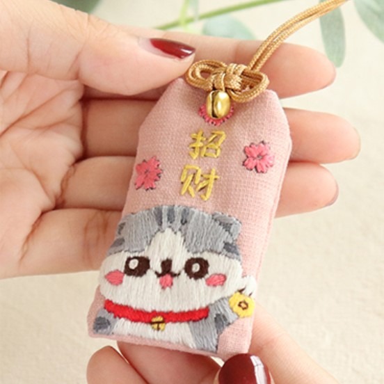 日本風 御守 不難刺繡平繡   客製化  日本風御守 -Fun手作-規格圖7