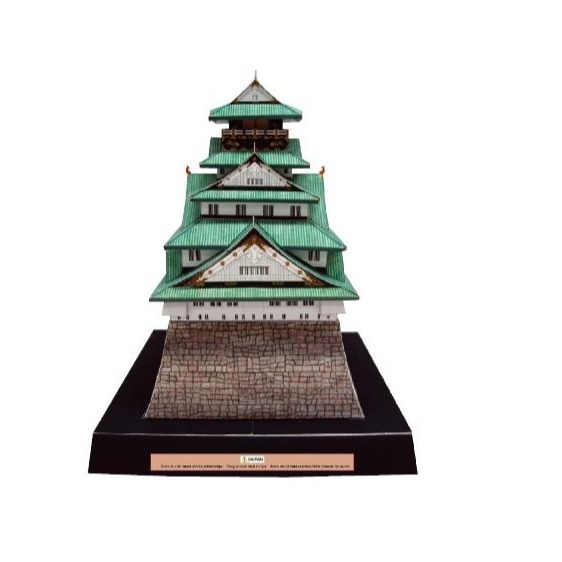 紙模型建築 紙模型 日本 大阪城  材料包3D-Fun手作-細節圖2