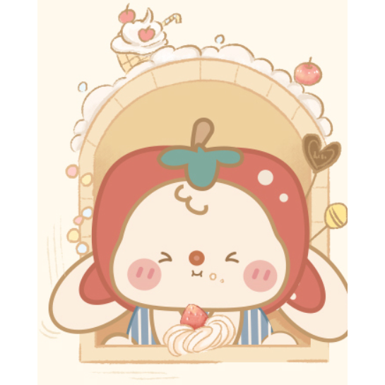 甜美草莓兔