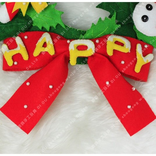聖誕裝飾  現貨 聖誕圈 字母吊飾 禮物耶誕圈閃燈裝飾掛飾-Fun手作-細節圖2