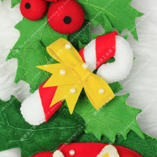 聖誕裝飾  現貨 聖誕圈 字母吊飾 禮物耶誕圈閃燈裝飾掛飾-Fun手作-細節圖3