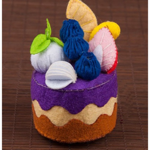 不織布 扮家家酒 安全玩具 DIY甜美蛋糕   材料包 手作裝飾 —-Fun手作-細節圖6