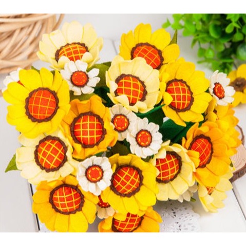 免剪裁 向日葵  花朵盆景 配件包 手工製作–Fun手作-細節圖2