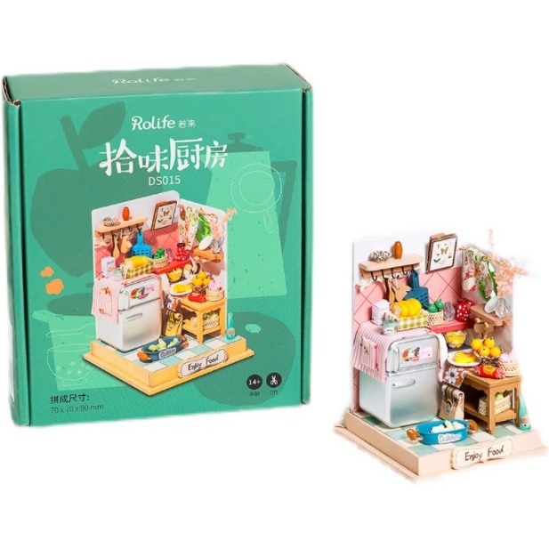 微縮模型  廚房  袖珍屋  模型 防塵罩 -Fun手作-細節圖4