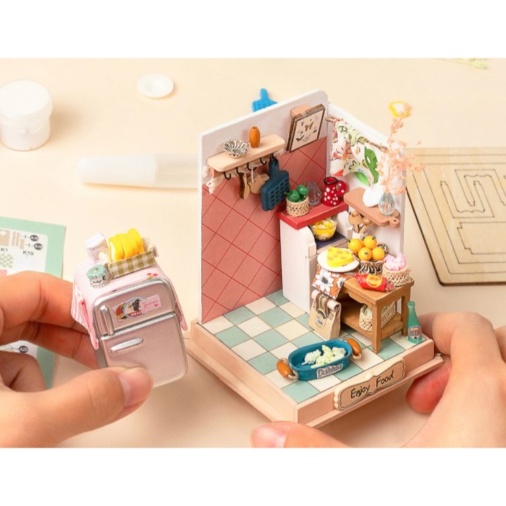 微縮模型  廚房  袖珍屋  模型 防塵罩 -Fun手作-細節圖5