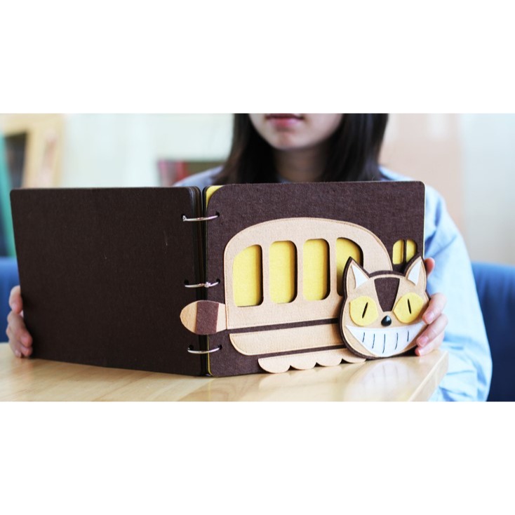 筆記本 手紀本  紀念冊 龍貓公車 筆記 —Fun手作-細節圖2